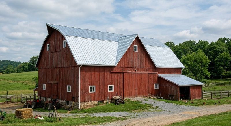 Barn Roof Replacement in Nederland, CO