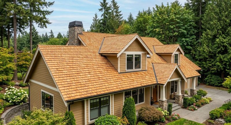 Cedar Shake Roof Construction in Conifer, CO