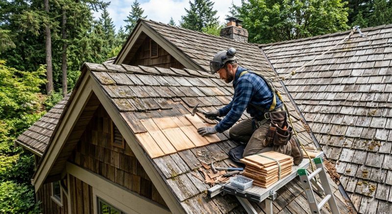 Cedar Shingles Repair in Englewood, CO