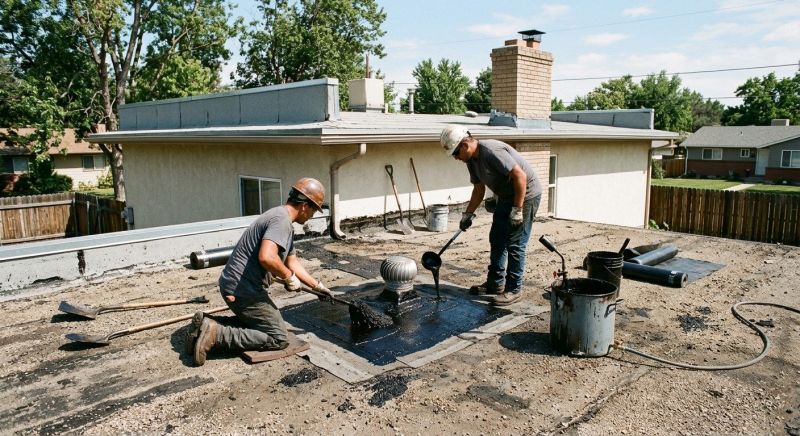 Flat Roof Tar Repair in Golden, CO