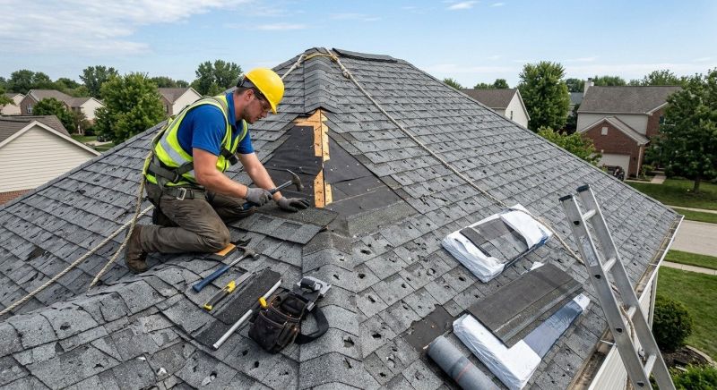 Hail Damage Roof Repair in Lafayette, CO