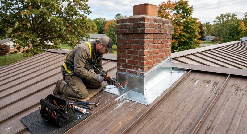 Metal Roof Flashing Repair in Golden, CO
