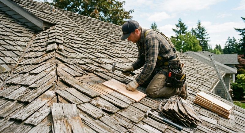 Shake Shingle Repair in Aurora, CO