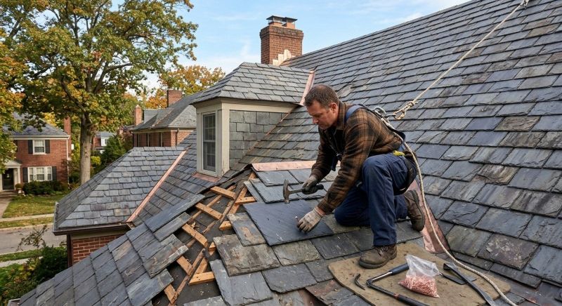 Slate Roof Repair in Clear Creek County, CO