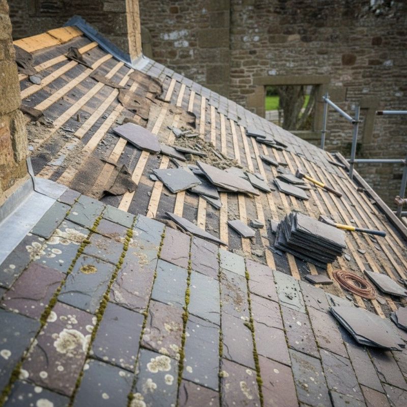 Slate Roof Replacement in Commerce City, CO