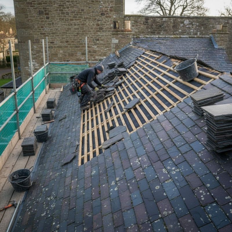 Slate Roof Replacement in Jefferson County, CO