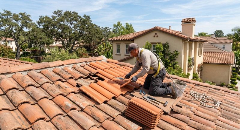 Spanish Tile Roof Repair in Golden, CO
