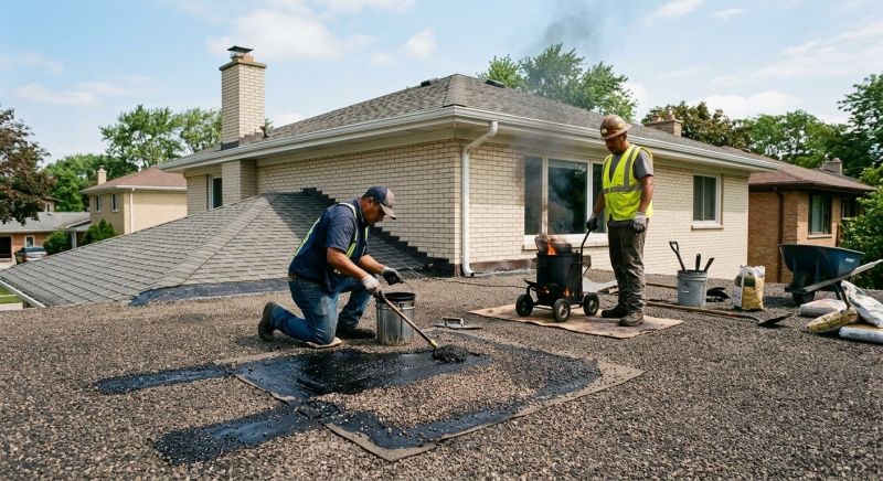 Tar And Gravel Roof Repair in Evergreen, CO