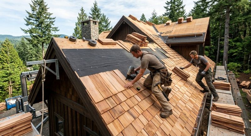 Wood Roofing Installation in Evergreen, CO