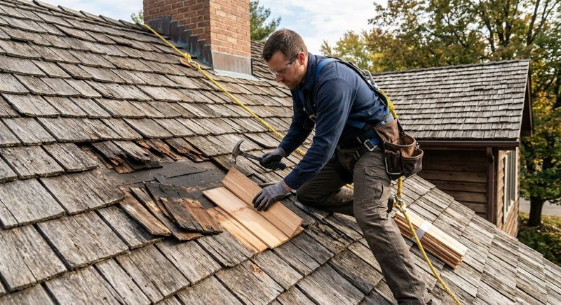 Wood Shake Roof Repair in Broomfield, CO